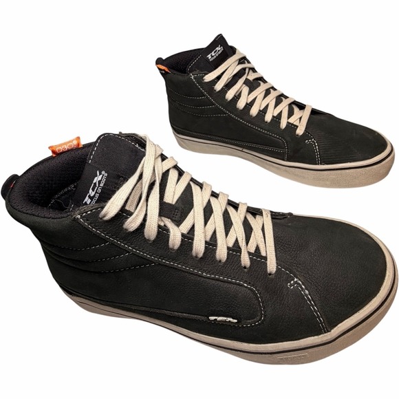 TCX Street 3 WP Motorcycle Riding Shoes Green Black EU 43 US 9 Waterproof